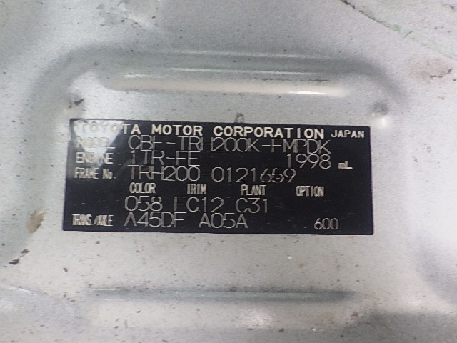 TOYOTA HIACE 2010 Image 33