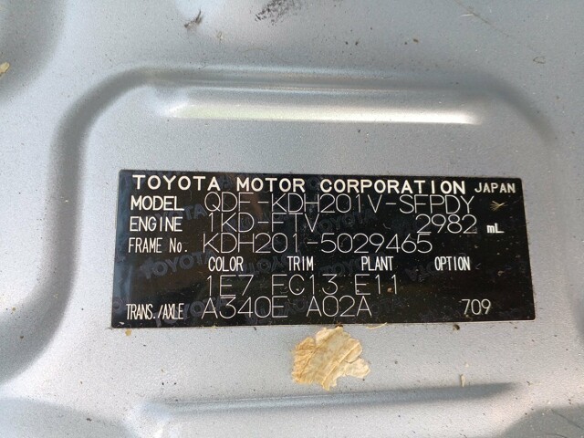 TOYOTA HIACE 2017 Image 32