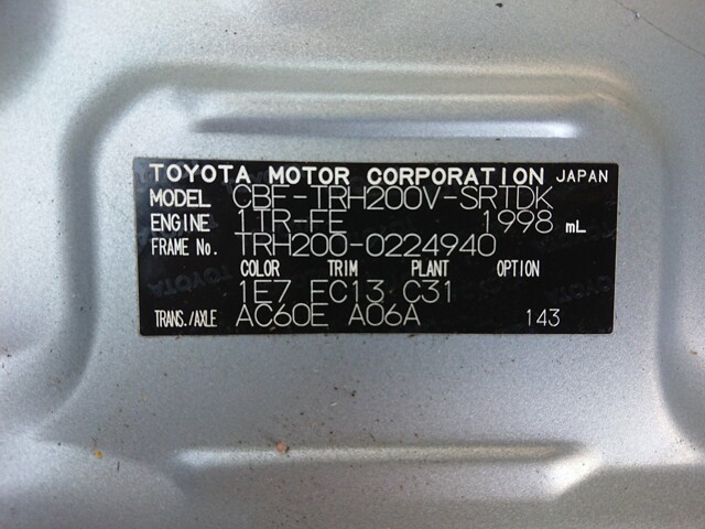 TOYOTA HIACE 2015 Image 35