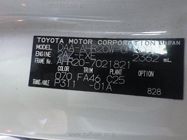 TOYOTA ESTIMA HYBRID 2008 Image 23