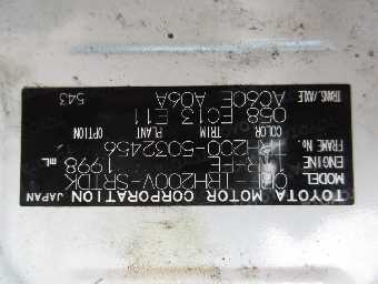 TOYOTA HIACE 2017 Image 20