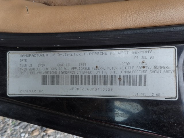 PORSCHE 911 1991 Image 57